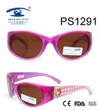 2017 Newest Cartoon Patten Colorful Kid Plastic Sunglasses (PS1291)