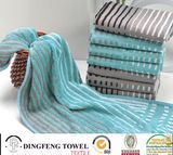 Hot Selling Satin Series Stripe 100% Bamboo Towels