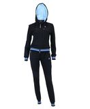 Black Fashion Moisture-Wicking Training Tracksuit