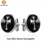 2015 Round Shape Hot Sell Custom Engravable Cufflinks