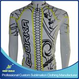 Custom Sublimation Cycling Jersey with Neon Yellow Color