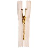 3# Golden Brass Closed End Semi Auto Lock Zipper