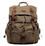 Large School Bag Casual Bookbag Travel Hunting Canvas Rucksack Backpack