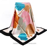 Wholesale Flourish Printed Polyester Square Scarf (HWS53)