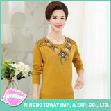 Wooly Chunky Sweater Ladies Cream Yellow Knit Cardigan for Women