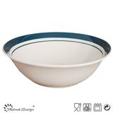 Big Stoneware with Hand Painting Soup Bowl