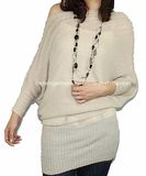 Women Knitted Long Sleeve Tight Sweater Sexy Dress (12AW-030)