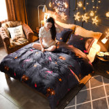 Winter Flannel Fleece Duvet Cover Bedding Sets Bedclothes and Bed Linen