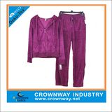 Promotional Women Cheap Wholesale Velour Nightgrown Tracksuits