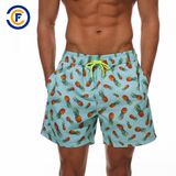 Oeko-Tex Full Waist Polyester Patterned Men Board Short Swimwear