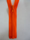 Flu Orange Resin Zipper with Open End (NZ2022)