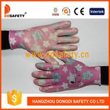 Nylon Nitrile Coated Garden Glove Safety Glove Dnn355