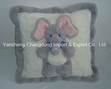 Stuffed Square Elephant Cushion with Soft Material