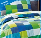 Green & Blue Plaid Cotton Bed Sheet Set