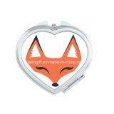 Heart Shape Fox Modern Iron Cosmetic Mirror Custom