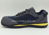 Sports Style Suede Leather & Oxford Fabric Light Safety Shoes (SL010)