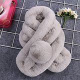 Fashion Thick Winter Warm Custom Made Rabbit Fur Scarf