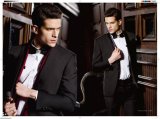 Bespoke Men's Thin Light Grey Fused Business Suit