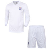 Autumn Long-Sleeved Football Clothes Suit Custom-Printed Number England Soccer Jersey Uniforms Long-Sleeved Suit