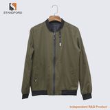 Men's Outdoor Jacket Customized Logo Plus-Size Light Bomber Jacket