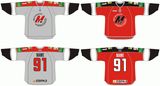 Customized Kontinental Hockey League Metallurg Novokuznetsk Hockey Jersey