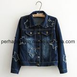 High Quality Denim Jacket Fashion Womens Denim Jeans Coat Winter