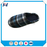 Check Fabric Daily Use Foot Warmers Chinese Mule Slippers