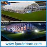 Large 25X25m Clear Curved Sports Tent for Tennis Game