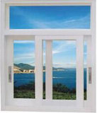 Modern Design Aluminum Sliding Window with Double Glazing Tempered Glass and Mosquito Net