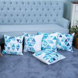 Digital Print Decorative Cushion/Pillow with Ikat Geometric Pattern (MX-13)