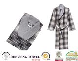 100% Cotton Super Soft Color Jacquard Bathrobe Df-8857