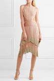 2017 New Fashion Cutout Sexy Fringed Bandage Dress Factory