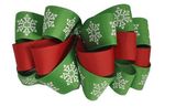 Fashion Christmas Bow Loop Hair Bow