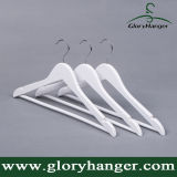 High Quality White Hanger Wooden Suit Hanger with Metal Hool