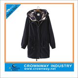 Custom Ourtewear Winter Hooded Parka Jacket for Ladies
