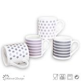 11oz Ceramic Mug with Elegant Decal Design