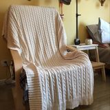 Wholesale Most Popular Crochet Knit Blanket Fashion Soft Many Size Wool Blanket Handmade