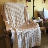 Wholesale Most Popular Crochet Knit Blanket Fashion Soft Many Size Wool Blanket Handmade