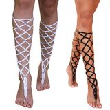 1pair Bracelet on The Leg Sexy Roman Lattice Long Anklets