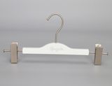 Superior Quality Luxury White Gold Plastic Garment Hanger for Trousers