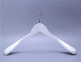 Milk White Comfortable Hand Feeling Wooden Hanger