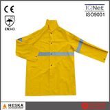 Custom Mens Hi Vis Polyester Waterproof Motorcycle Rain Coat