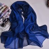 Silk Scarf Gradient Colors Scarves Long Lightweight Sunscreen Summer Shawls for Women