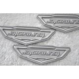 Grey Leather Patch for Garment