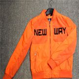 Orange New Design August Super Lightweight Man Jackets with English Word