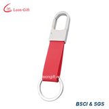 Wholesale Red Leather Professional Promotion Keychain Manufacturer