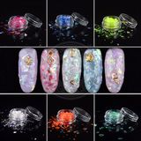 Glass Irregular Nail Art Decoration Umbrella Shaped Glitter Flakes