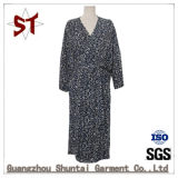 Summer Plant Pattern Long-Style Casual Coat