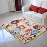 Printed Coral Fleece Carpet