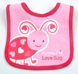 Factory Produce Custom Logo Printed Cotton Jersey Baby Feeding Bib